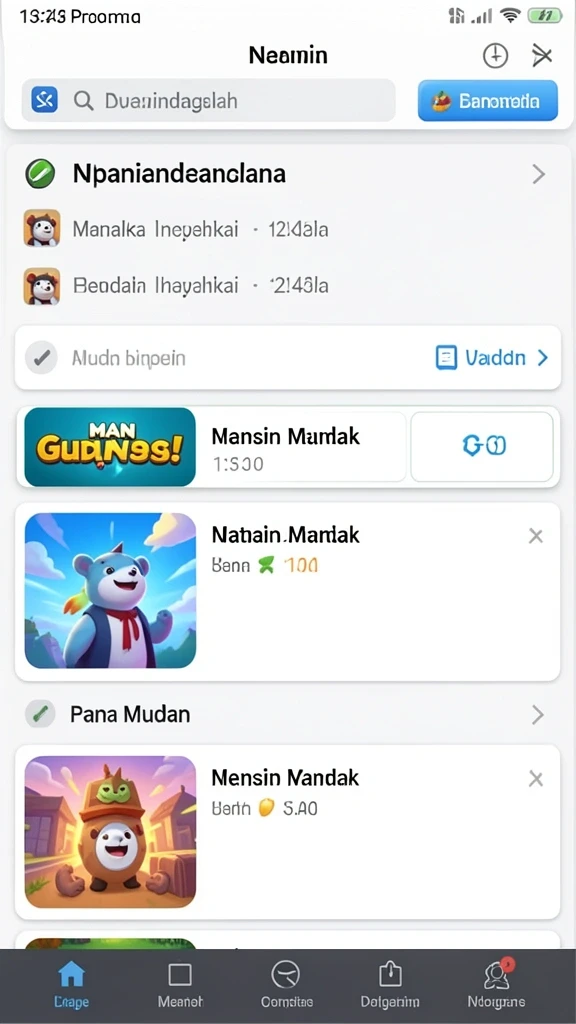 Screenshot aksi seru saat berkompetisi di AJAIB11.