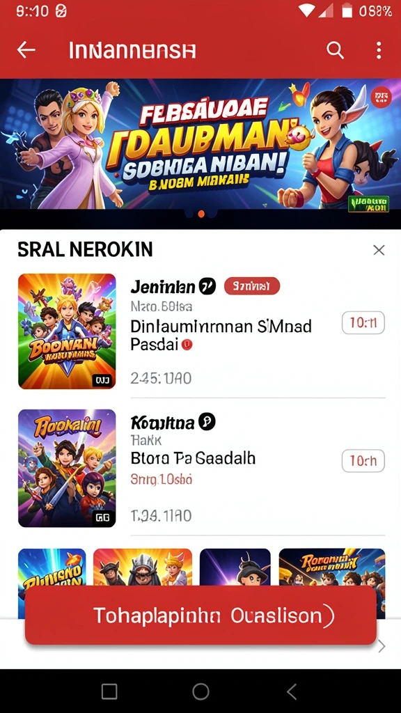 Tantangan seru untuk setiap level yang dimainkan.