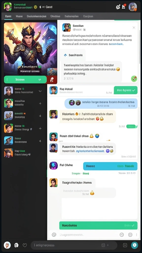 Tampilan antarmuka aplikasi yang bersih dan modern.