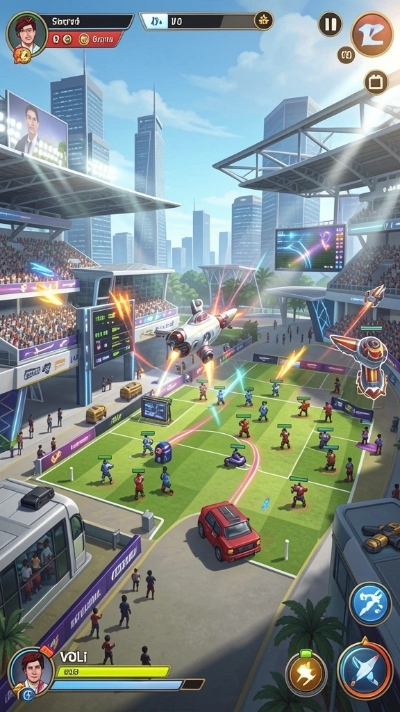 Fitur multiplayer yang memungkinkan bermain bersama teman.