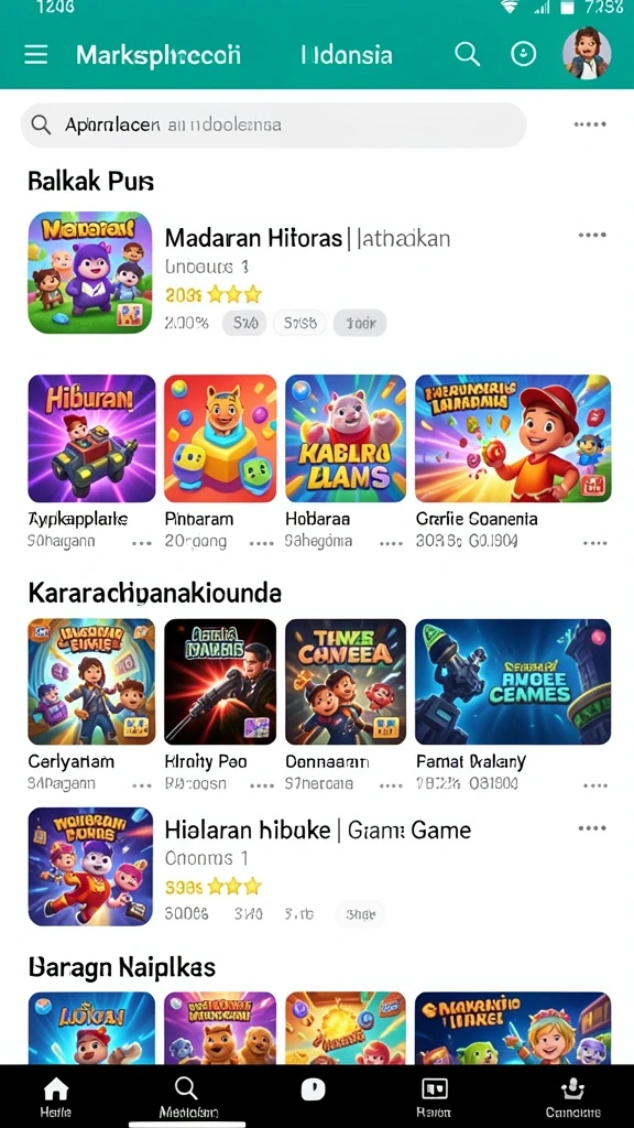 Beragam pilihan permainan yang mengasyikkan.