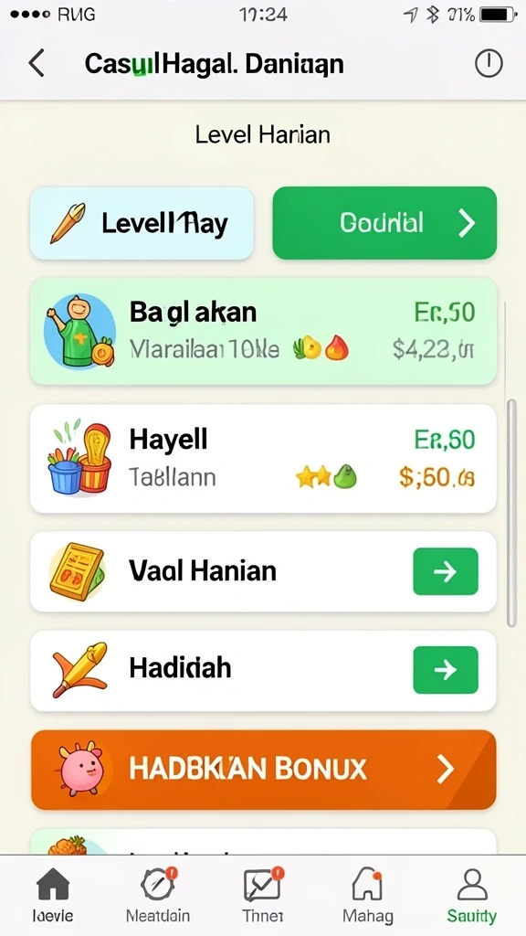 Fitur bonus yang menambah keseruan bermain.