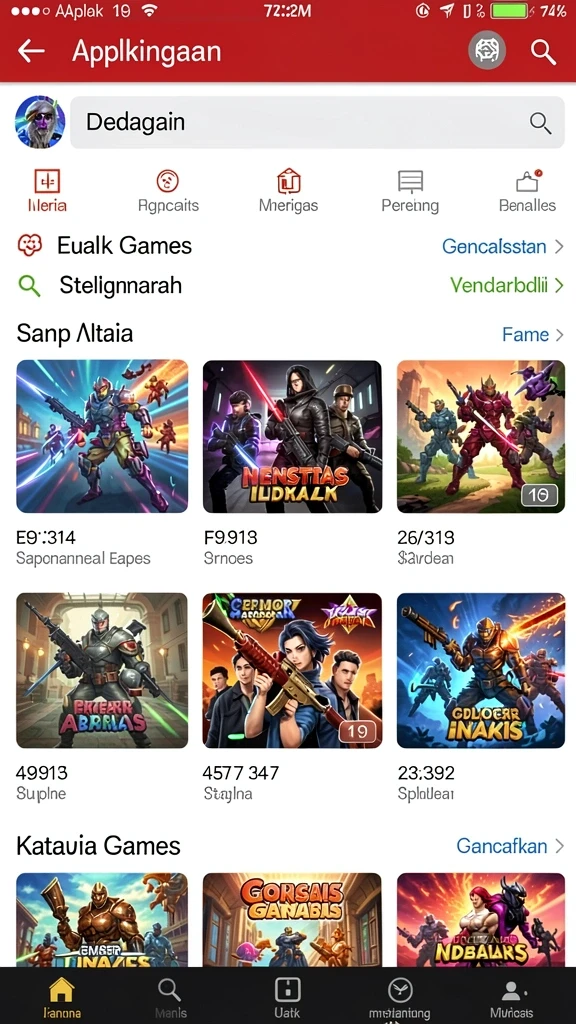 Tampilan utama game HQ777 yang menggugah selera.
