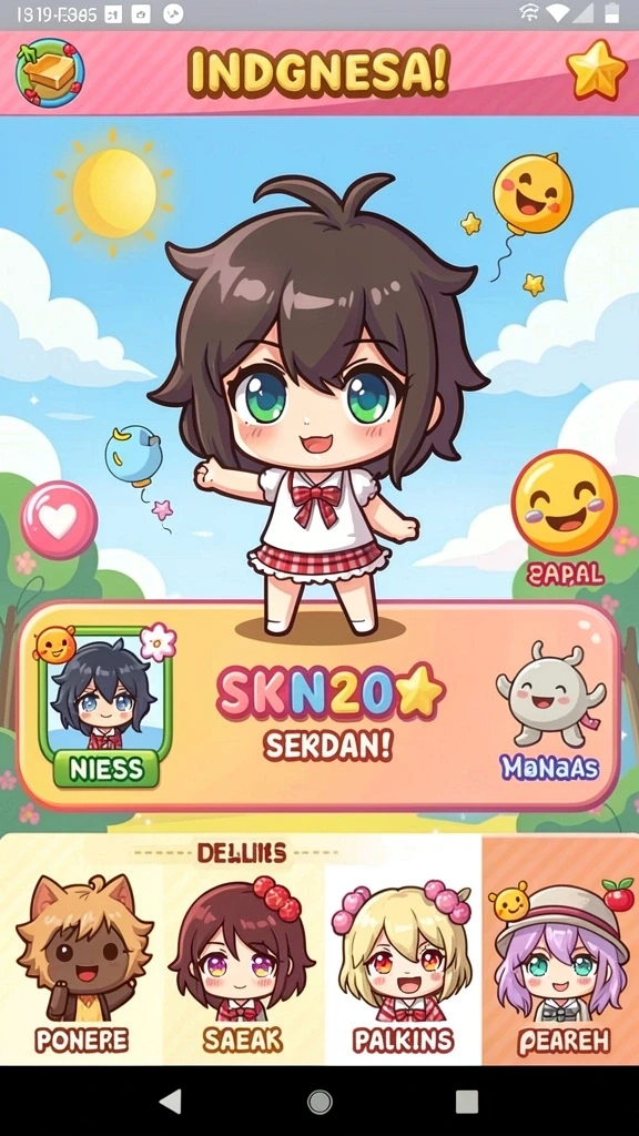 Screenshot dari leaderboard yang menunjukkan peringkat pemain.