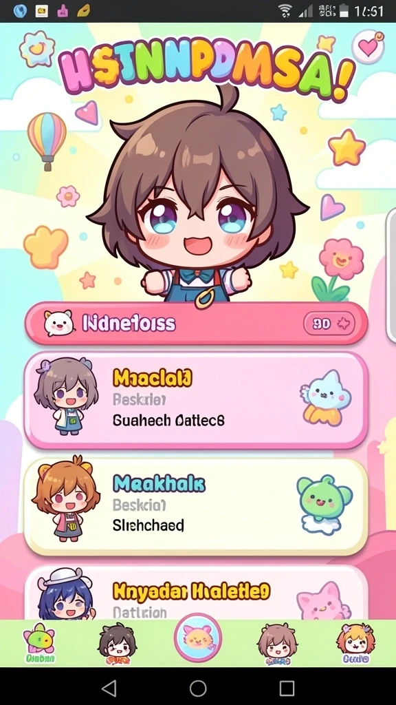 Karakter unik yang dapat dipilih sesuai kebutuhan game.