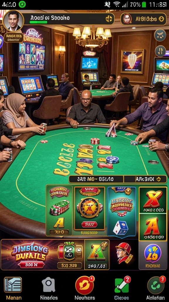 Karakter-karakter unik yang bisa dipilih dalam permainan.