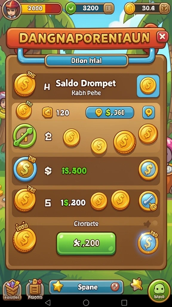 Screenshot menampilkan kelinci melompat melalui rintangan.