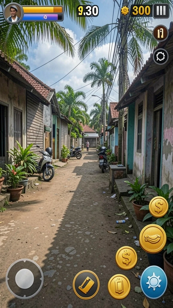 Karakter lucu yang siap untuk petualangan bawah laut.