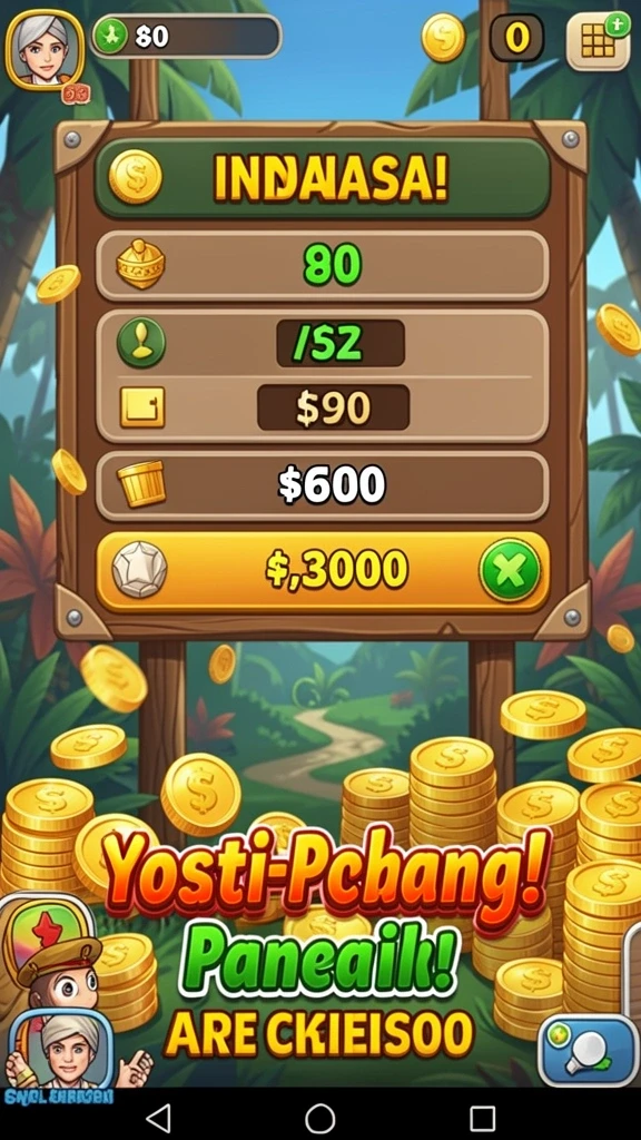 Tampilan awal game yang menarik dan interaktif.