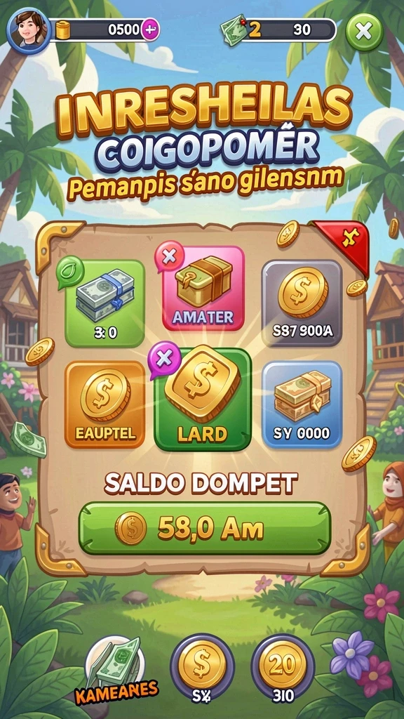 Tampilan awal permainan yang memukau dan menarik.
