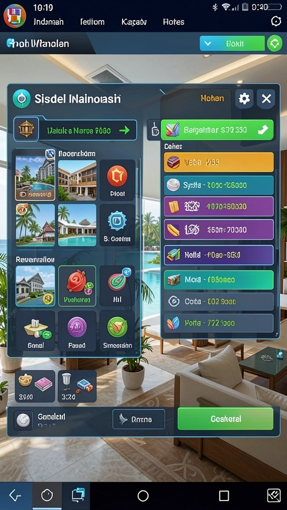 Tangkapan layar menunjukkan karakter utama dengan upgrade senjata.