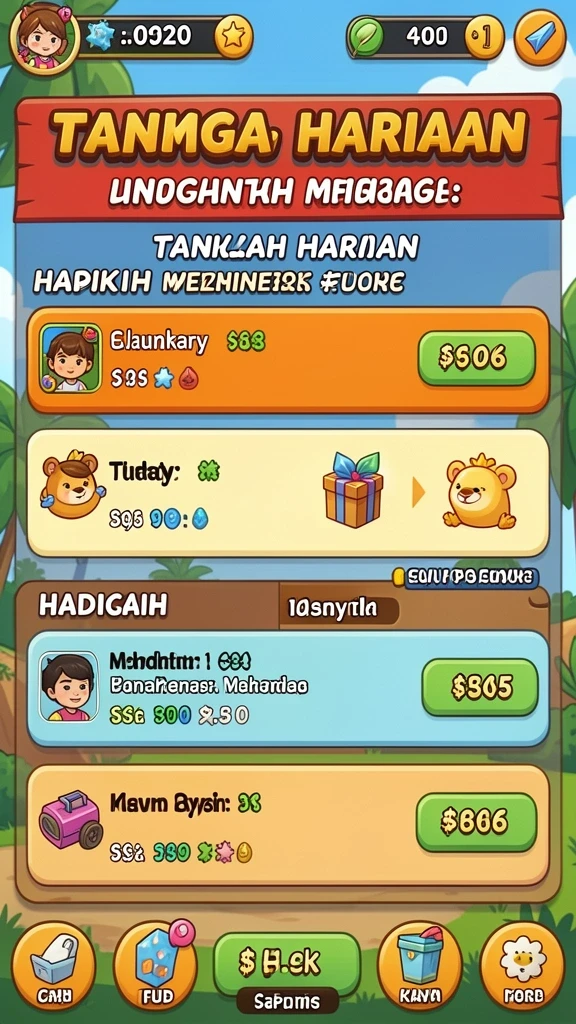 Level yang menantang dan penuh petualangan.