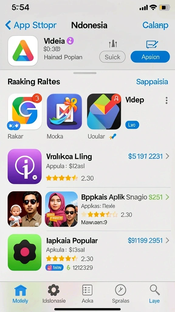 Berbagai pilihan permainan yang mengasyikkan.