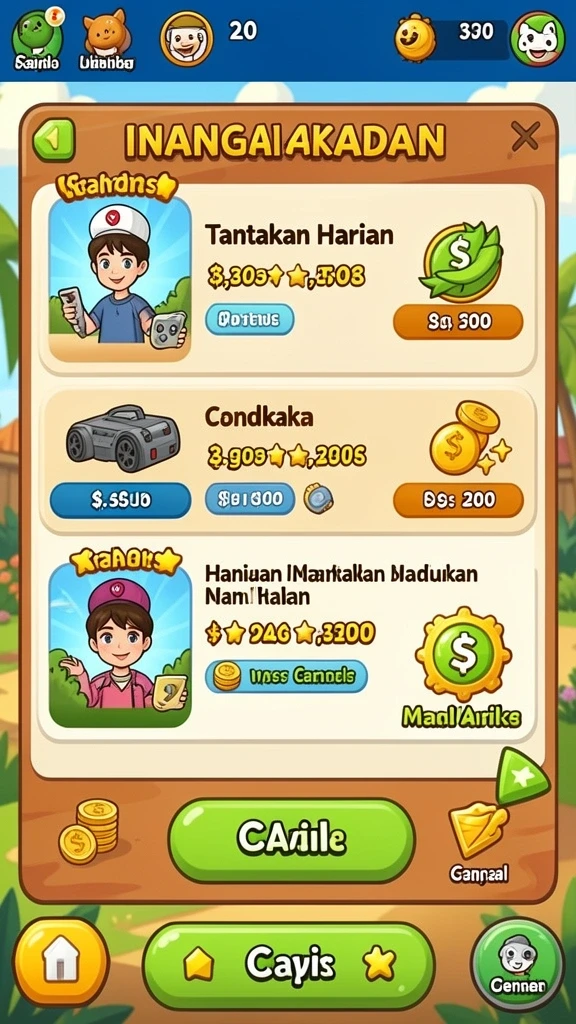 Tampilan awal VO777 yang menarik dan intuitif.
