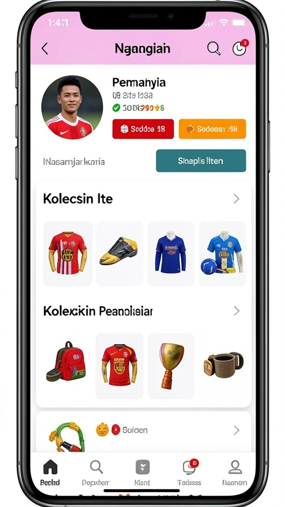 Tampilan antarmuka yang user-friendly.