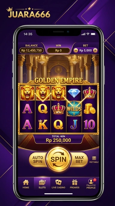juara666 — layar beranda